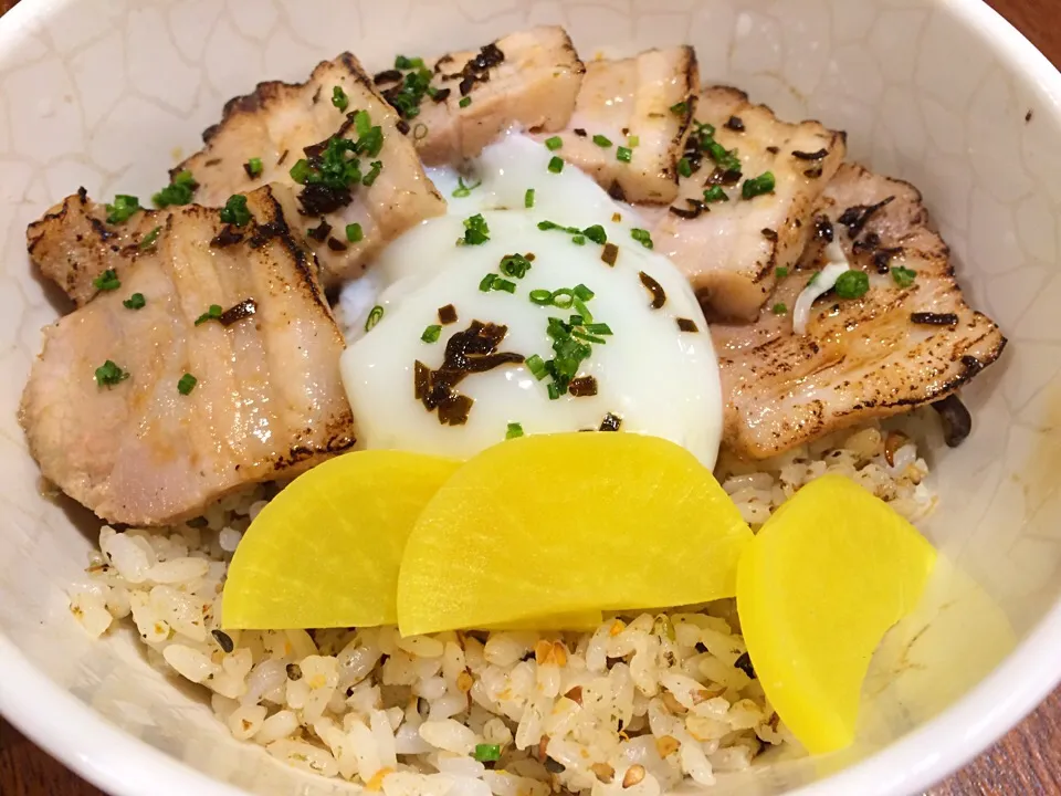 Salted duck egg char siew donburi @ Tanuki Raw|Ong Sor Fernさん