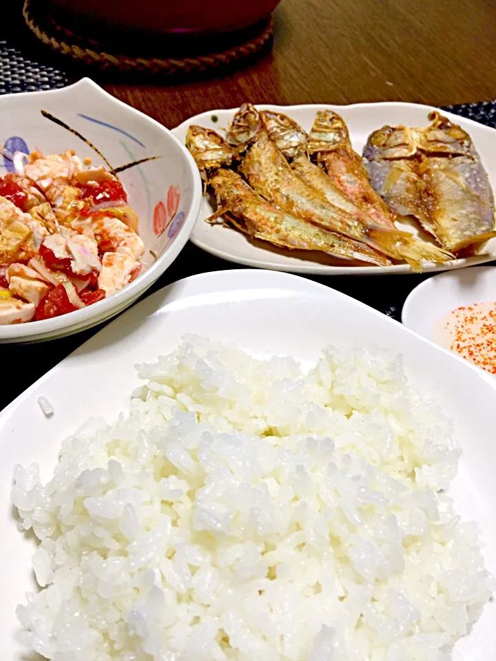 Salted egg with tomato, salted fish #filipinofoods|judith sawahataさん