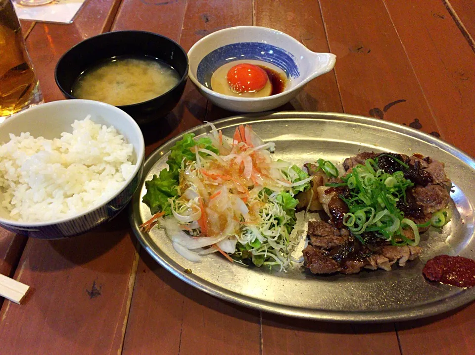 柔らかマッチョ 豚のステーキ🐽定食|Kojiさん