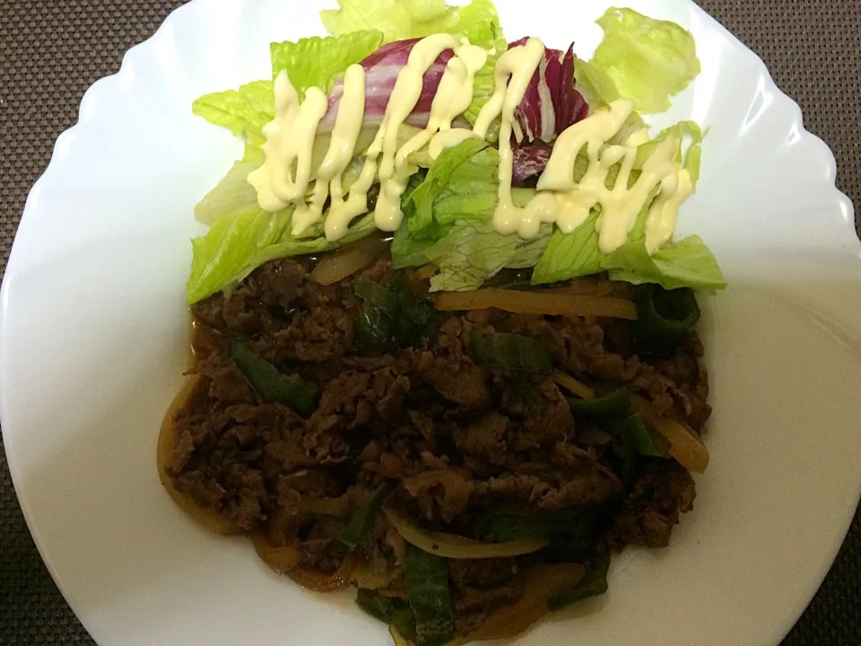 Snapdishの料理写真:牛細切れ焼肉|ばーさんさん