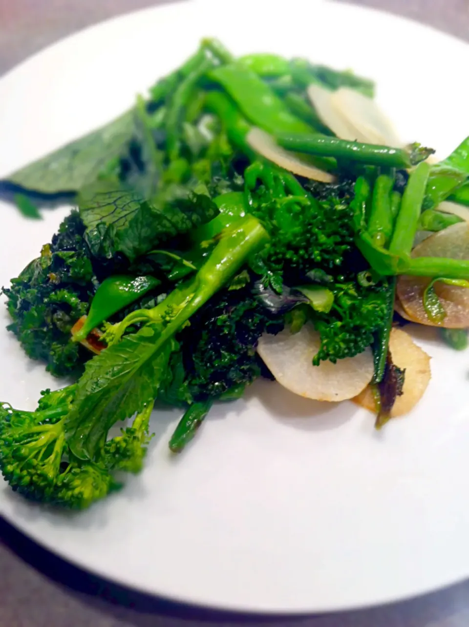 Simple and delicious green stir fry in coconut oil|🍓Jolejo🍓さん