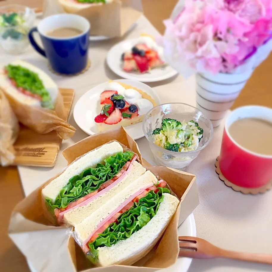 サンドイッチランチ🍴|むぎママさん