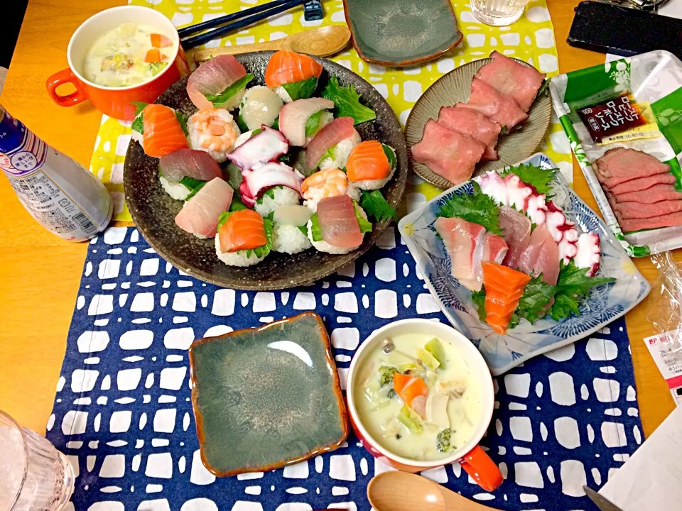 デカすぎた手毬寿司🍣|ぴーまんさん