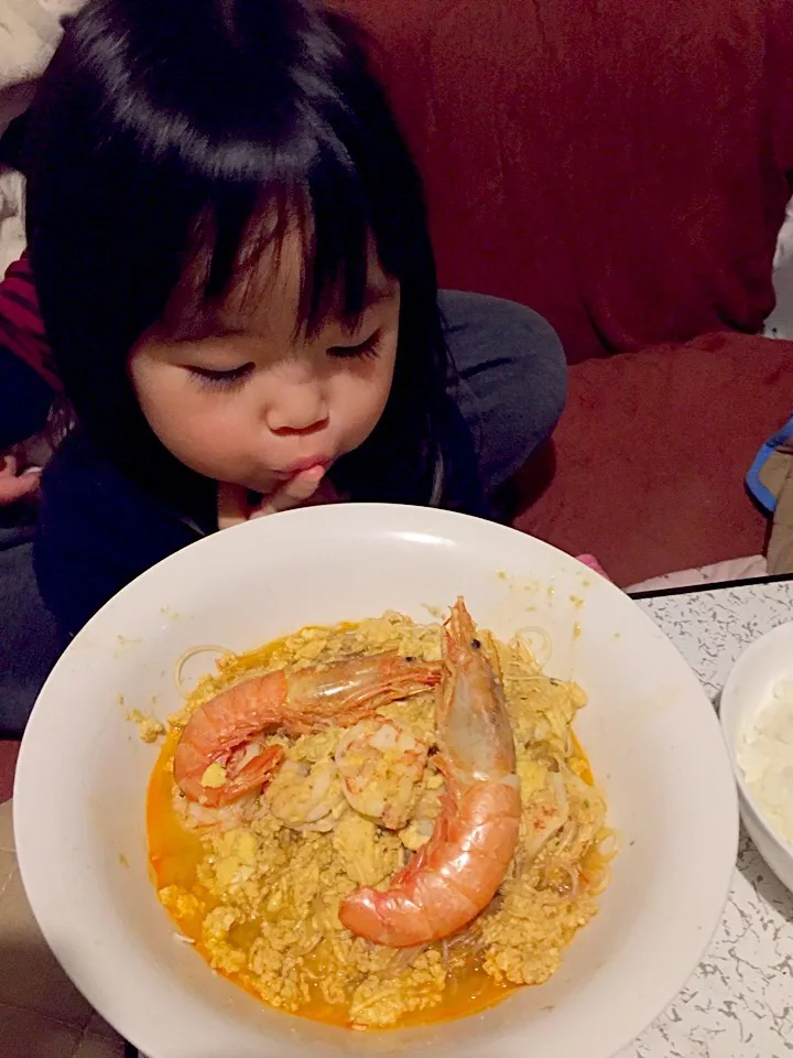 Snapdishの料理写真:トムヤムクン春雨|あみさん