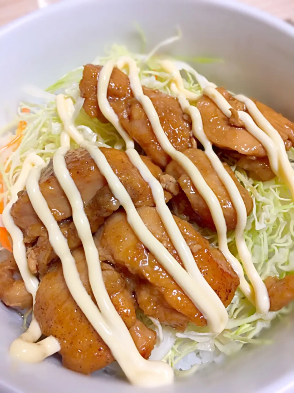 照り焼きチキンマヨネーズ丼|さなさん