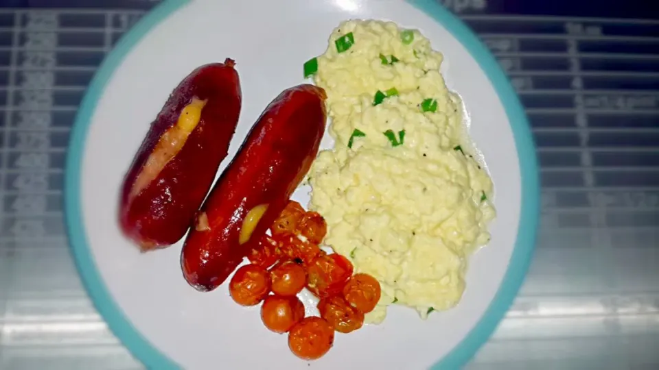 creme cheese.scrambled eggs.with spring onion.|Barberttさん