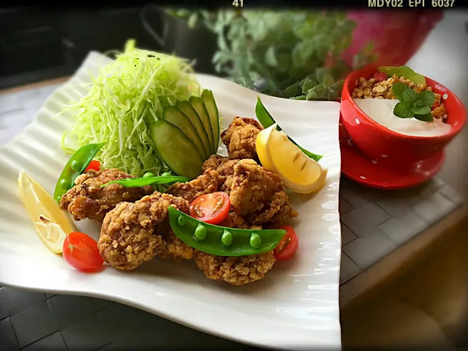 生姜とニンニクで下味。醤油唐揚げ🍖|♡ちい♡さん