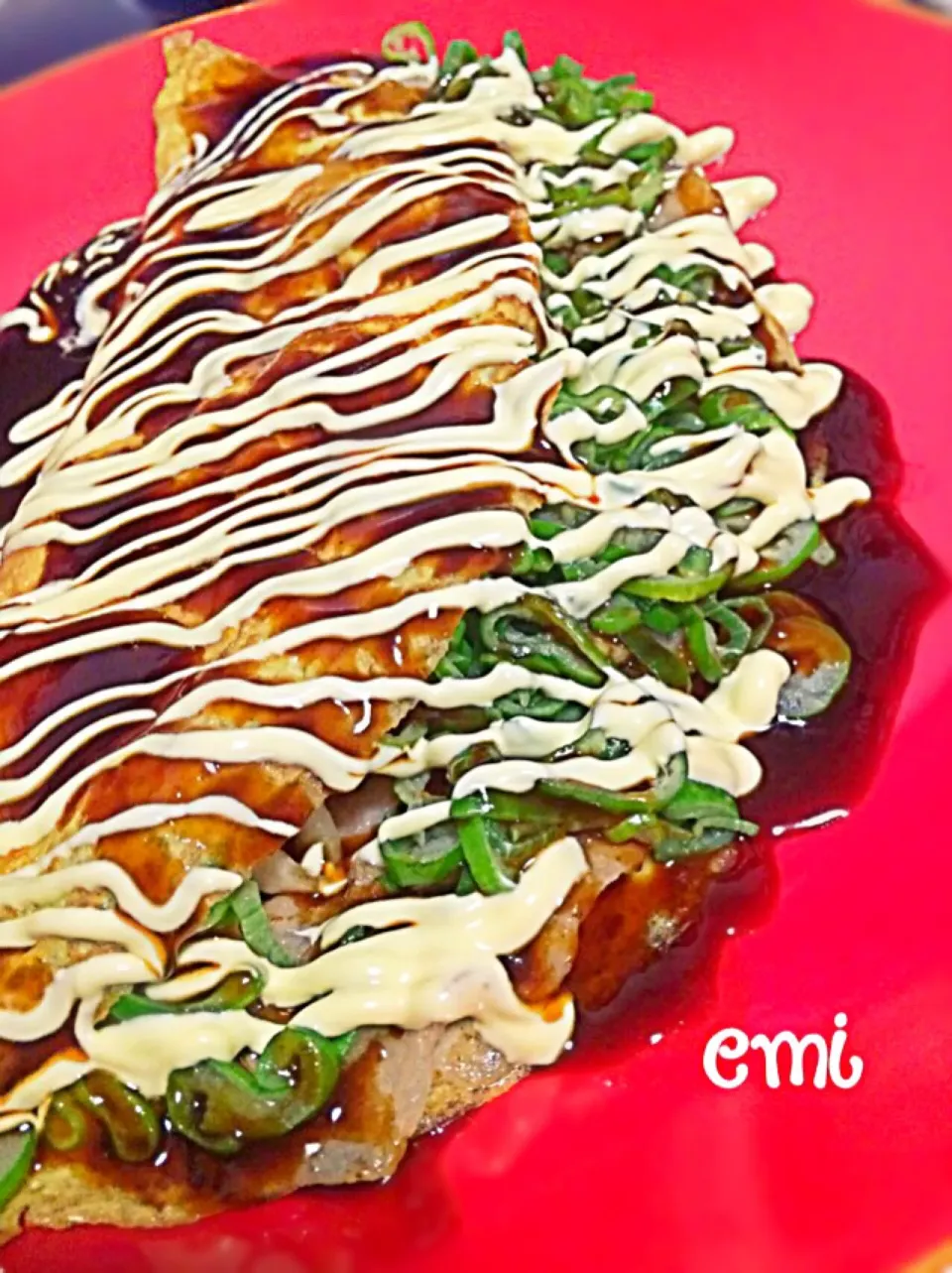 たっぷり葱入りとん平焼き✩|emiﾟ+｡:.ﾟஐ♡さん