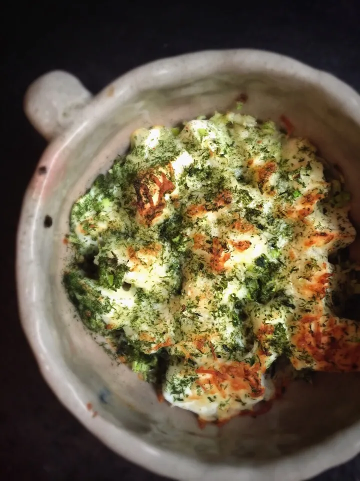 青海苔たっぷり❤️ハンペンのチーズ焼き Baked hanpen fish cake with 5 cheese and Aonori|りささん