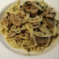 Linguine w/ Mushroom & Chicken|Natalieさん