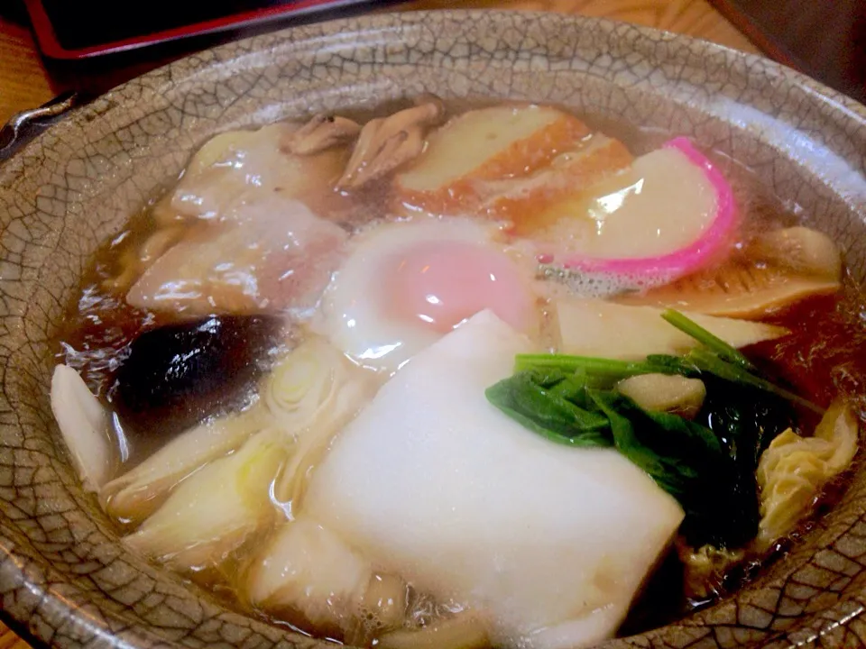 昼ごはん 鍋焼きうどん|ぽんたさん