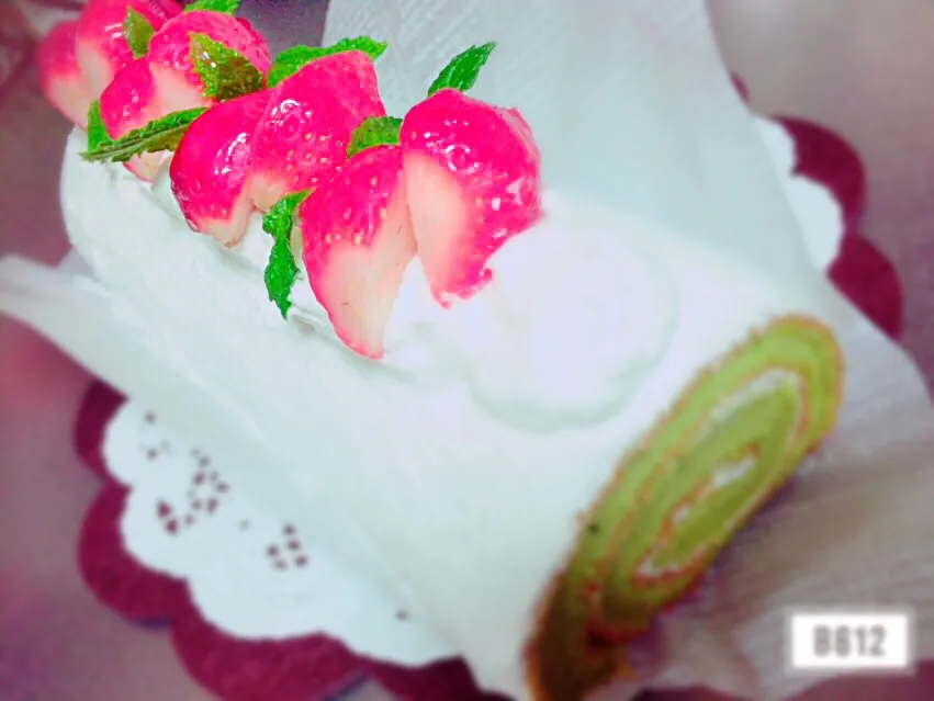 #rollcake #ちなみにホウレン草|cocoさん