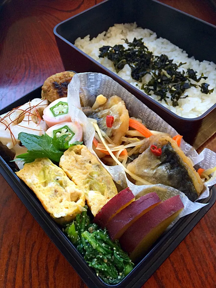 Snapdishの料理写真:鰯の南蛮漬け弁当|二キィさん