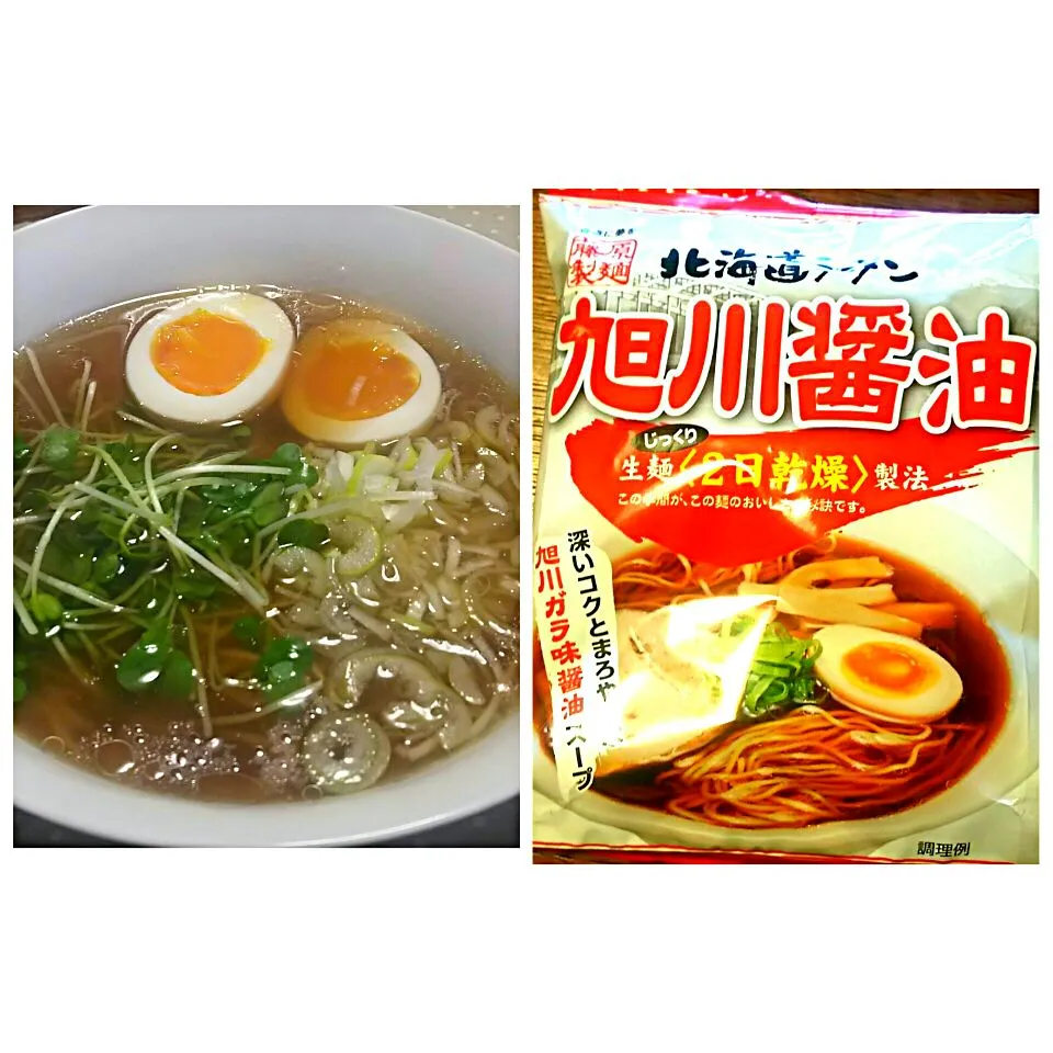 Snapdishの料理写真:旭川醤油ラーメン 藤原製麺|哲さん