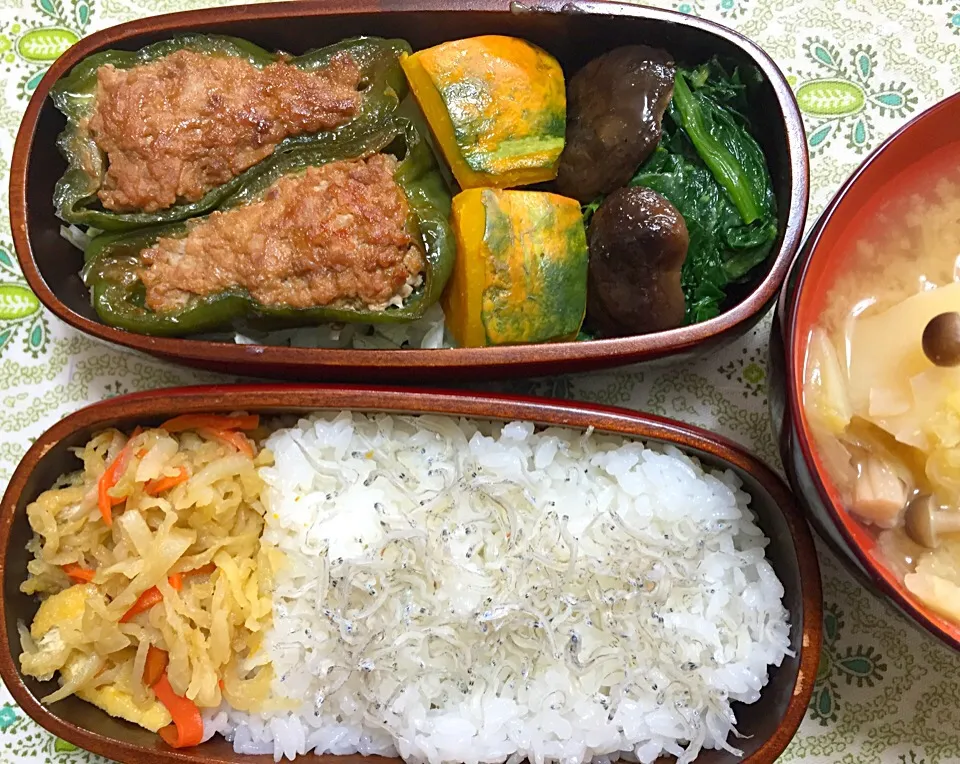 ピーマンの肉詰め弁当|Isimura Hidekiさん