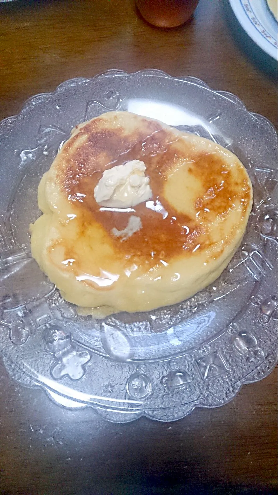 Snapdishの料理写真:お餅消費！餅パンケーキ（○'ω'○）|蜜柑さん