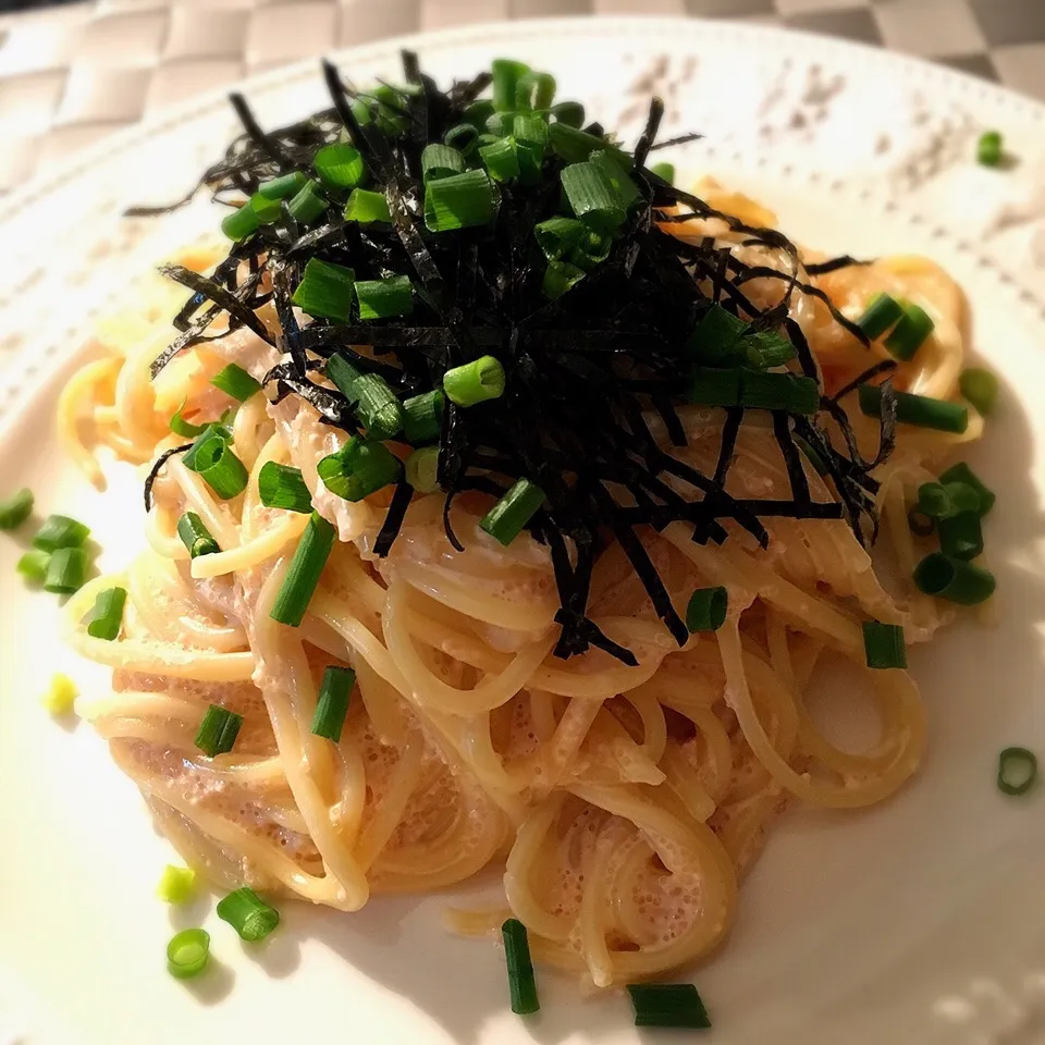 くららさんの料理  明太クリームスパゲティ|志野さん