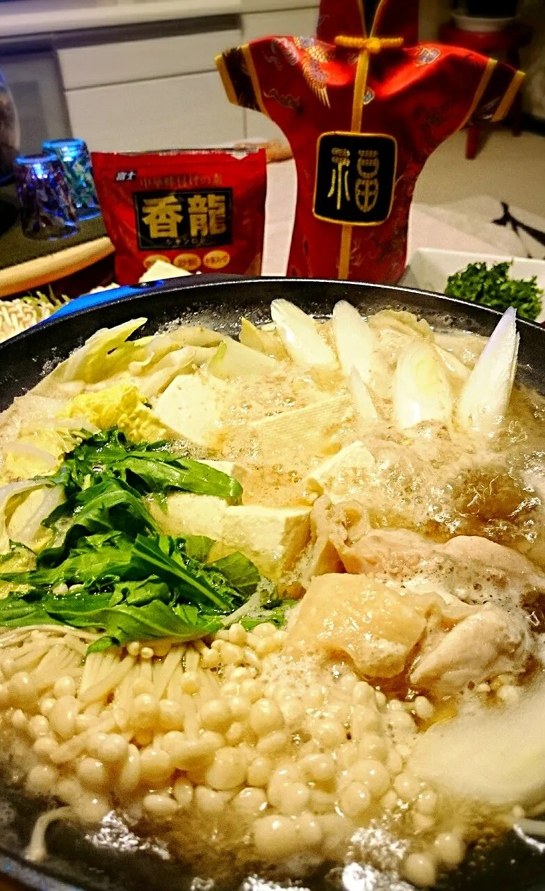 寄せ鍋🍜初めての中華味です🍴
なので、紹興酒🍶(^-^)v富士食品工業さん。
ありがとうございます❗m(__)m|ナムナムさん