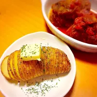 ベイクドポテトとロールキャベツ（今日の晩御飯）|あやさん