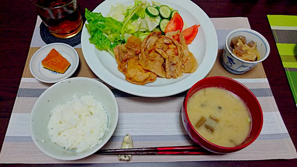 豚の生姜焼き定食|みんさん