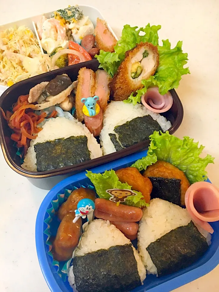 今日の長男弁当と三男君弁当と私弁当🍱💕🎶|Sayakaさん