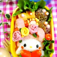 Snapdishの料理写真:マイメロちゃん💕バレンタイン弁当♪|ある♡さん