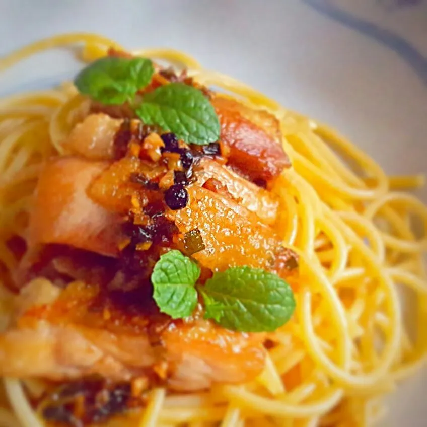 fusion peppercorn chicken with spaghetti|Chua Jeanさん