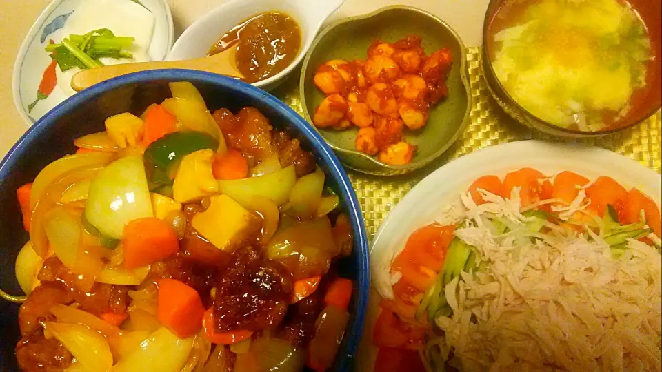 酢豚定食😋|お母の大皿さん