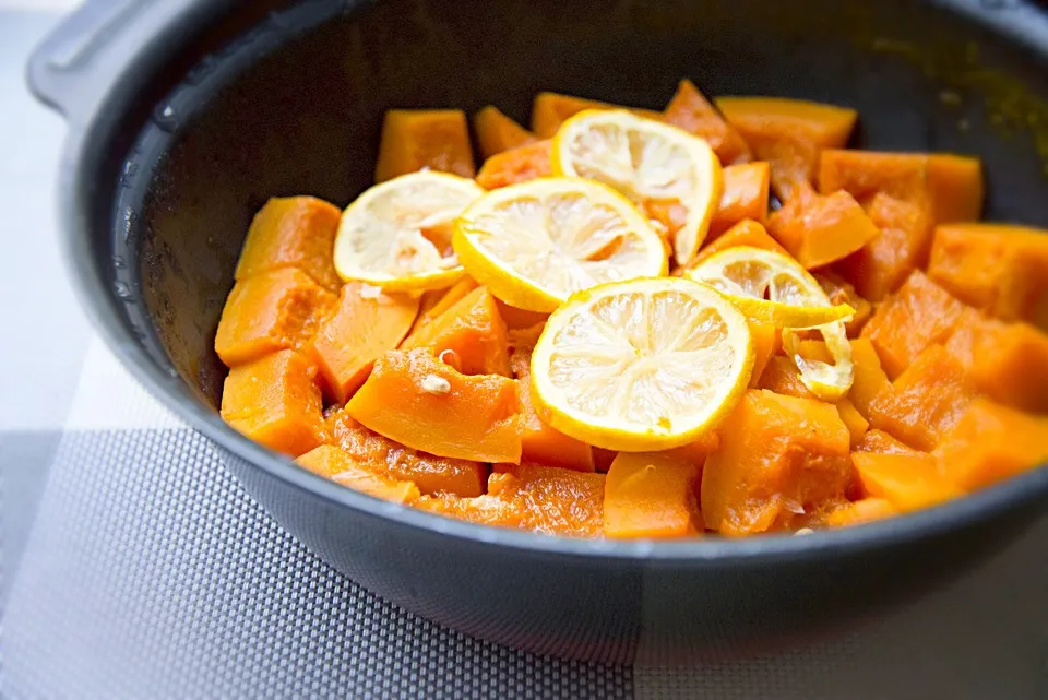 Simmered Pumpkin with lemon sauce|NutCartさん