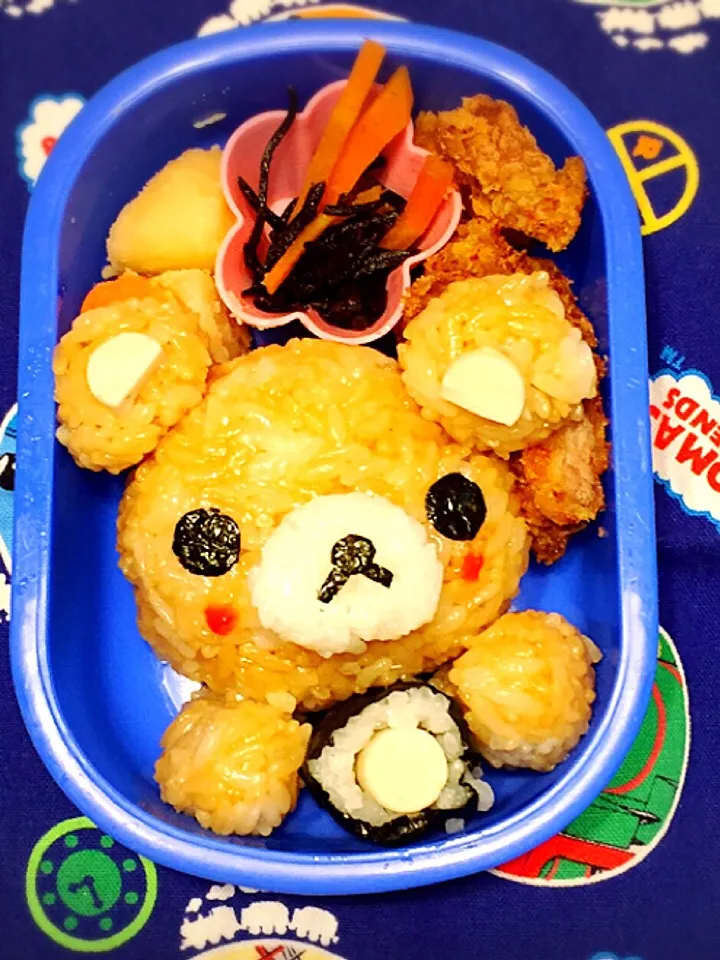 Snapdishの料理写真:リラックマの節分お弁当☆|makoryuneさん