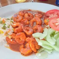 Snapdishの料理写真:shrimp with sauce huichol|Francisco Vargasさん