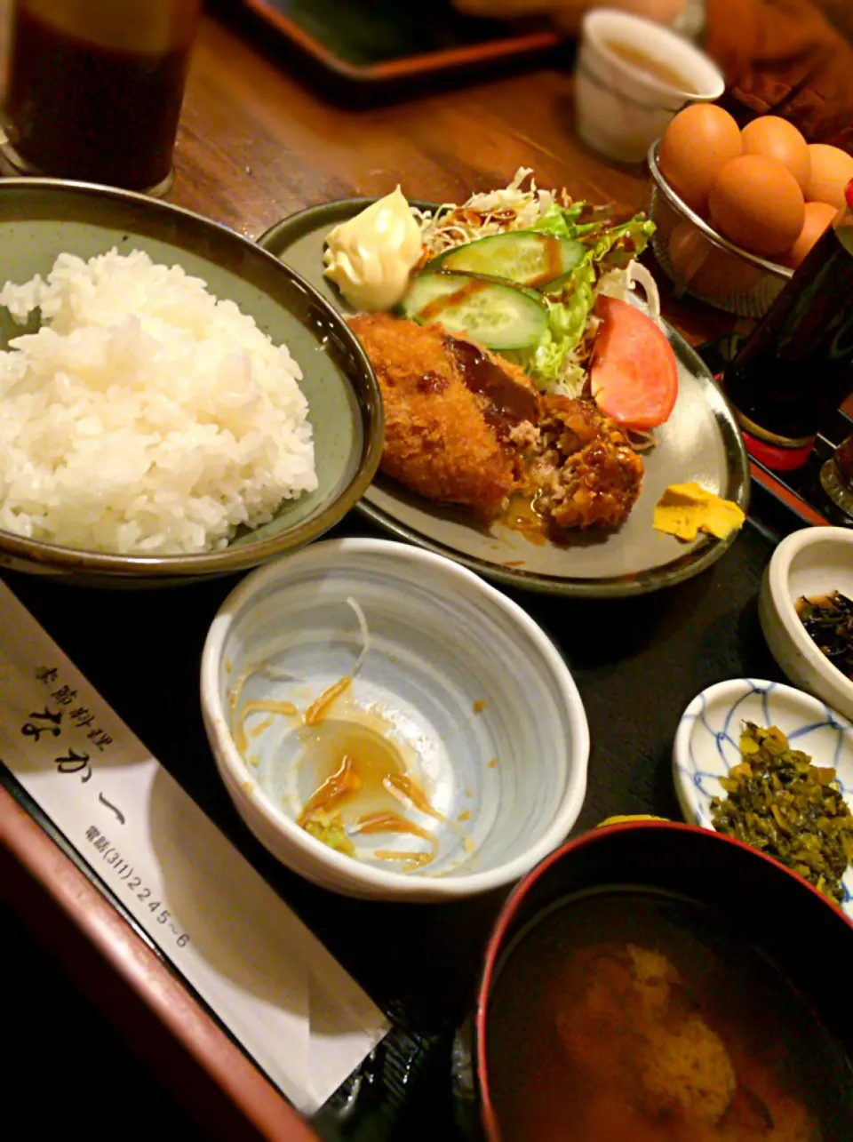 肉汁スゴっ！だけど油濃くない。メンチカツ定食|Makanaさん