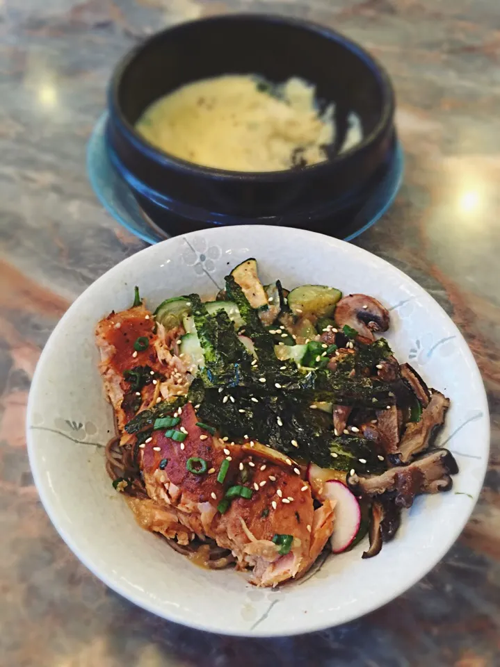 Miso Salmon Vegetable Soba Salad|Phoebeさん