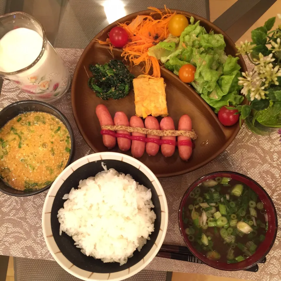 Snapdishの料理写真:主人の朝ごはん❤︎|Makinsさん