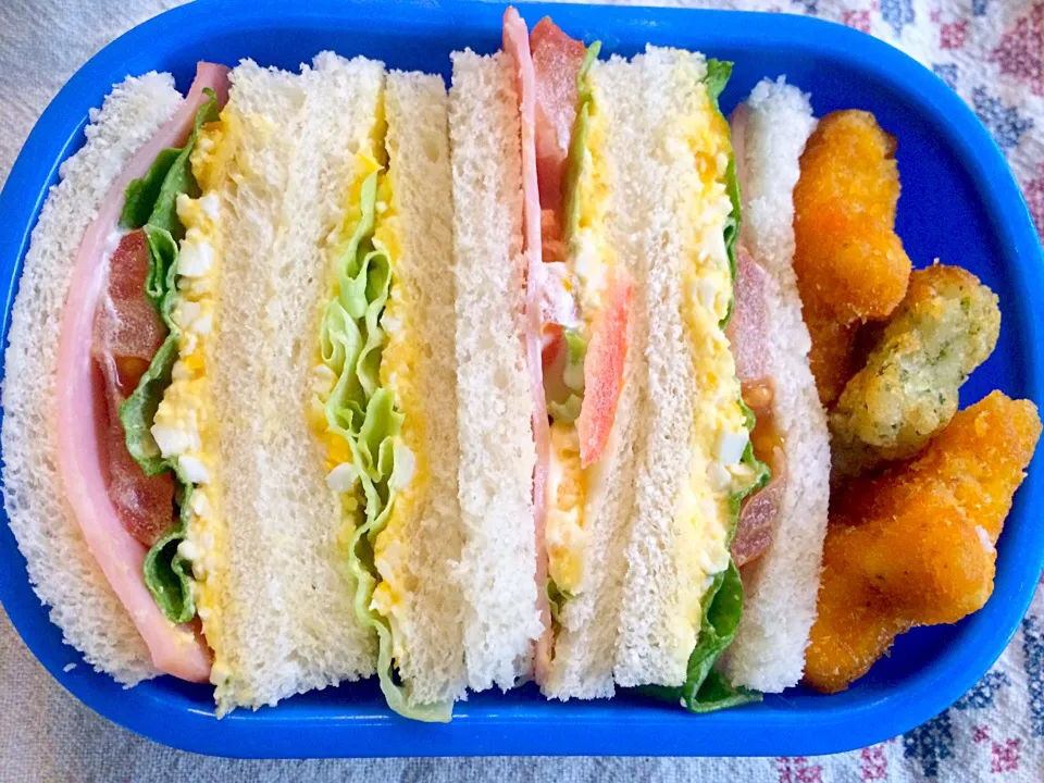 Lunch box☆Sandwich🍞ｻﾝﾄﾞｳｨｯﾁ弁当|🌈Ami🍻さん