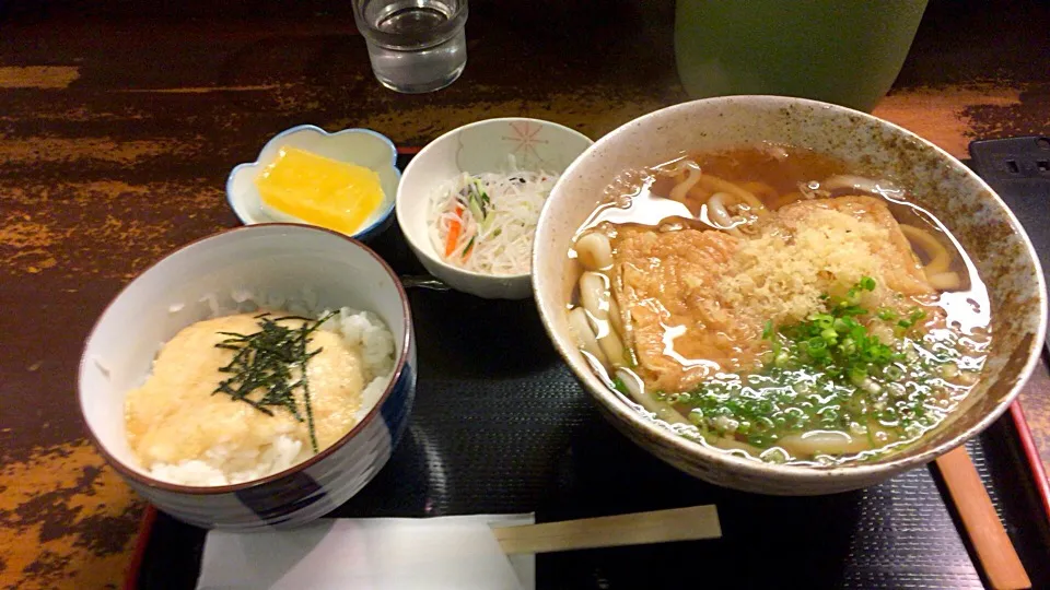 はいからうどんととろろご飯セット|ケンケンさん