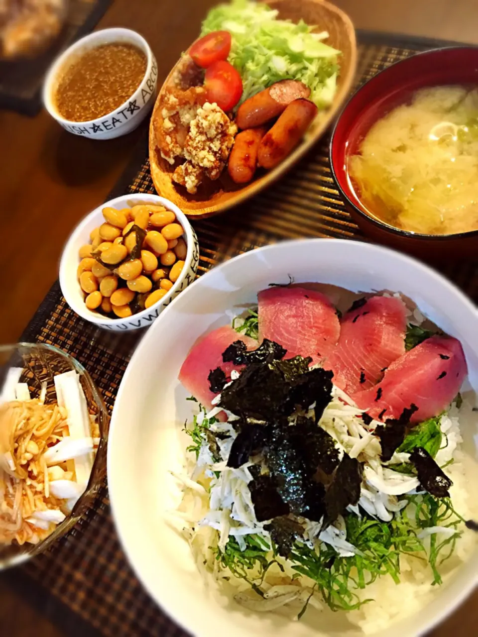 しらすマグロ丼♡|けみさん