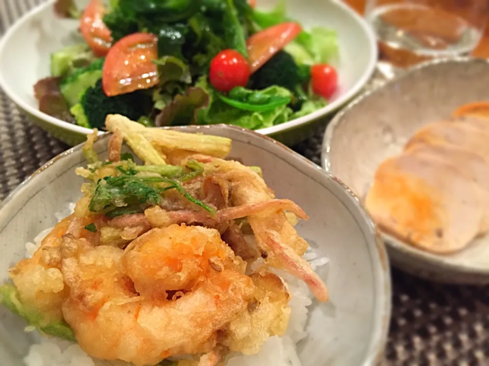 海老とセリのかき揚げ丼|Talachanさん