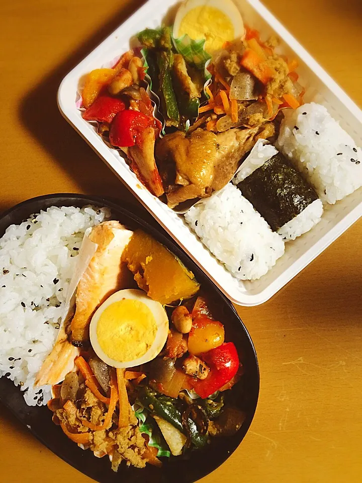 今日のお弁当♥︎二人分|ゆかさん