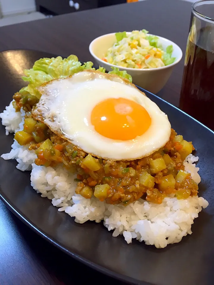 ドライカレーの晩御飯|mikaさん