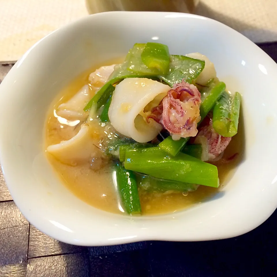 豆イカの酢味噌あえ|なほこさん