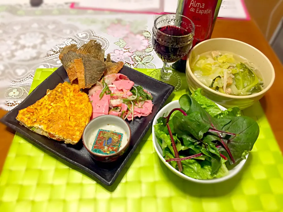 Snapdishの料理写真:本日の深夜の晩餐🍷|マニラ男さん