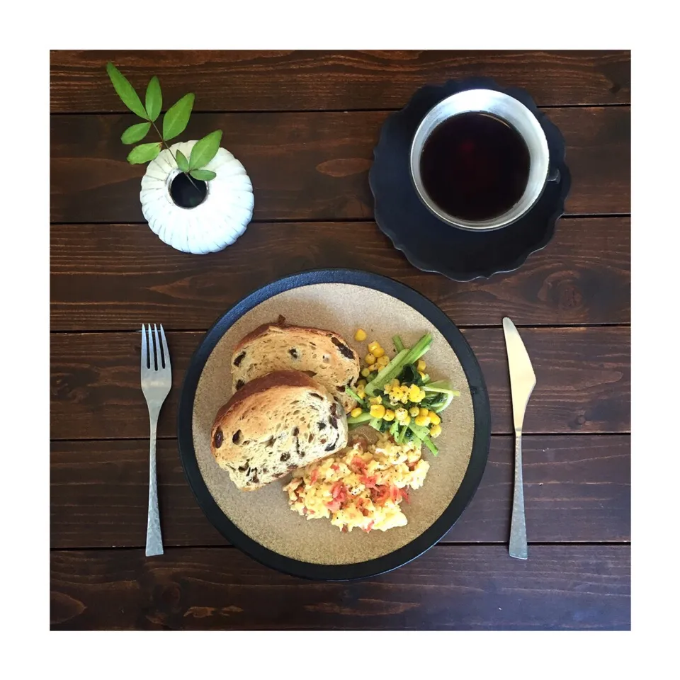 Snapdishの料理写真:🌞有りモノ簡単朝食🌞🍴|welcomeizumiさん