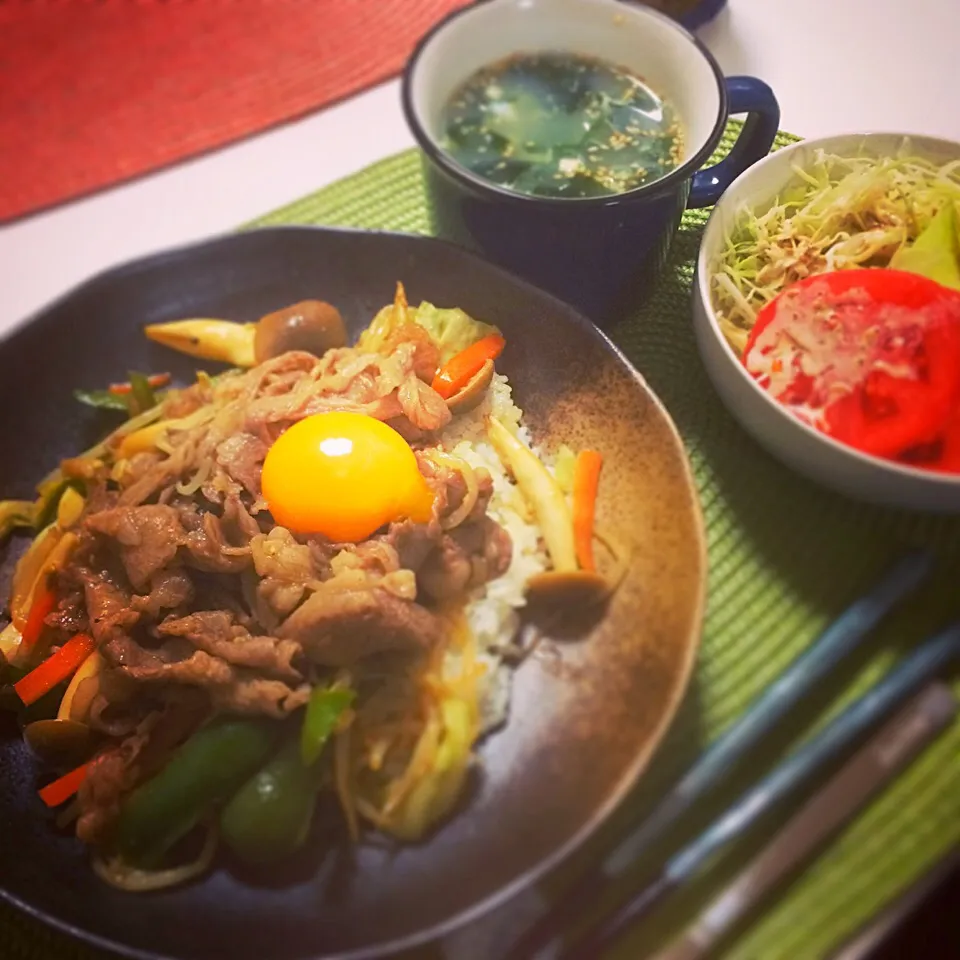 Snapdishの料理写真:焼肉丼|ちゃわら飯さん