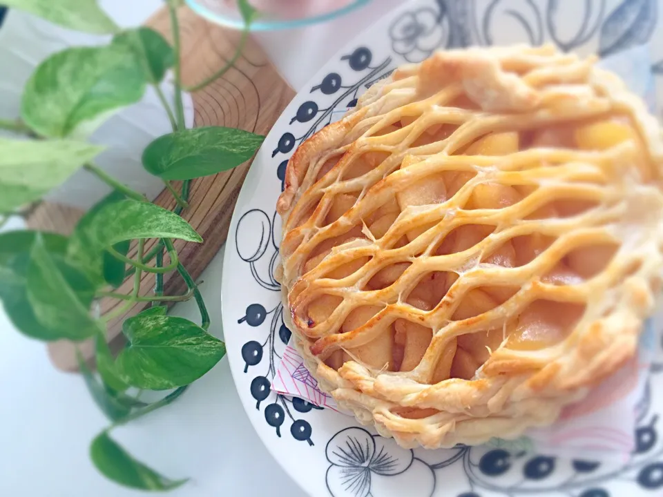 Snapdishの料理写真:apple pie¨̮♡︎|♡puuchan♡さん