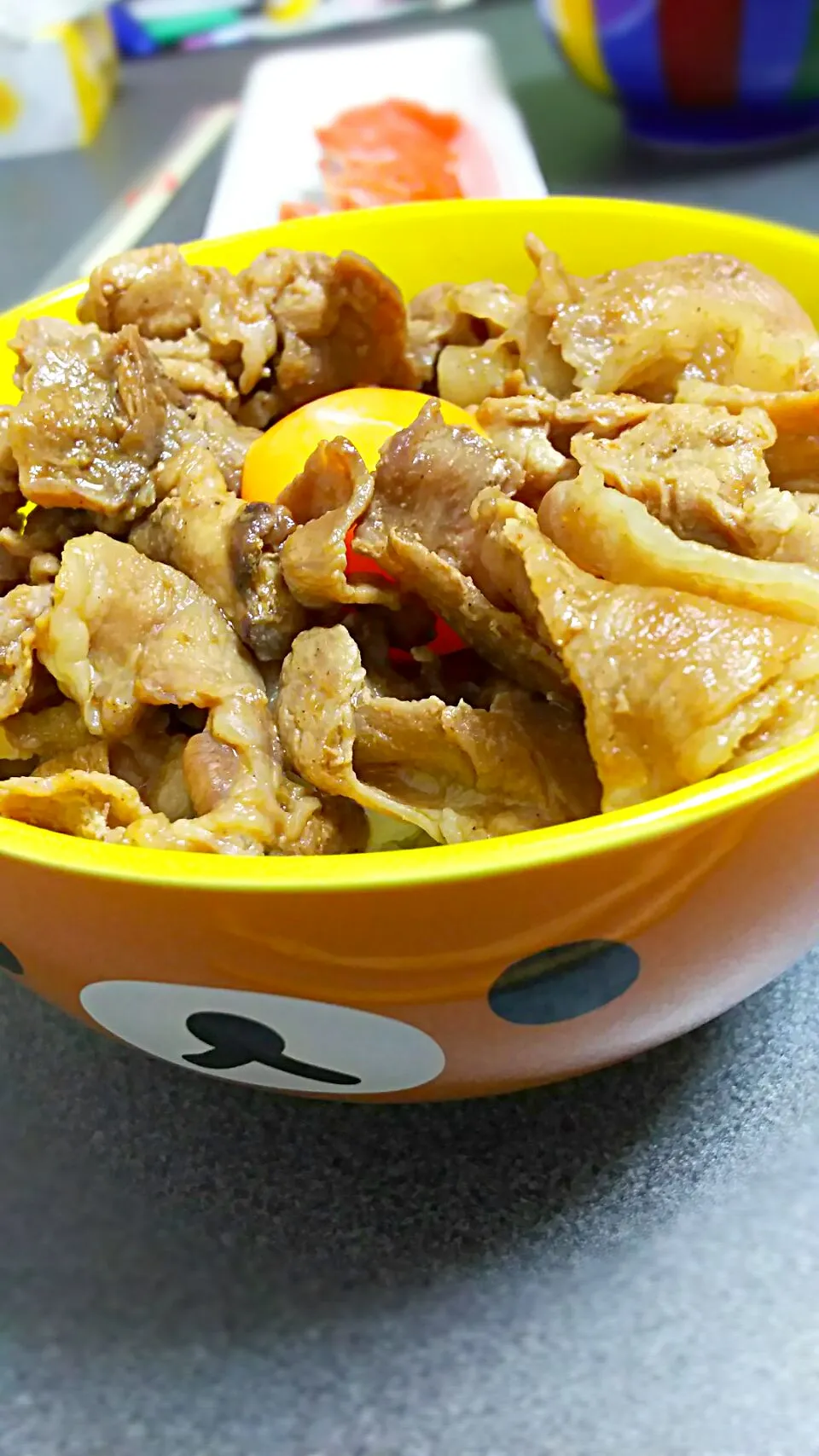 牛丼～玉ねぎソースで味付け、たまごのせ～|ぎんままさん