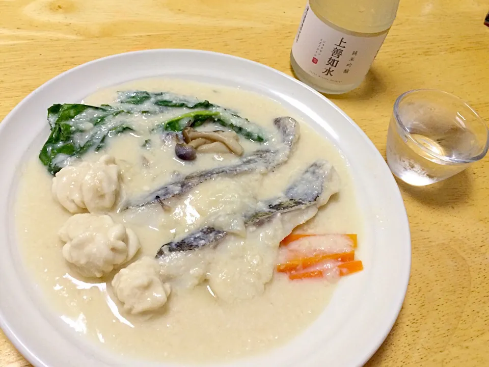 たらと白子の酒粕煮|関孝敏さん