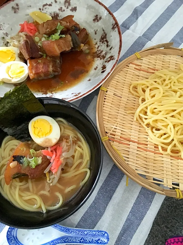 スパゲティを重曹で茹でて、つけラーメン|ochihekoさん