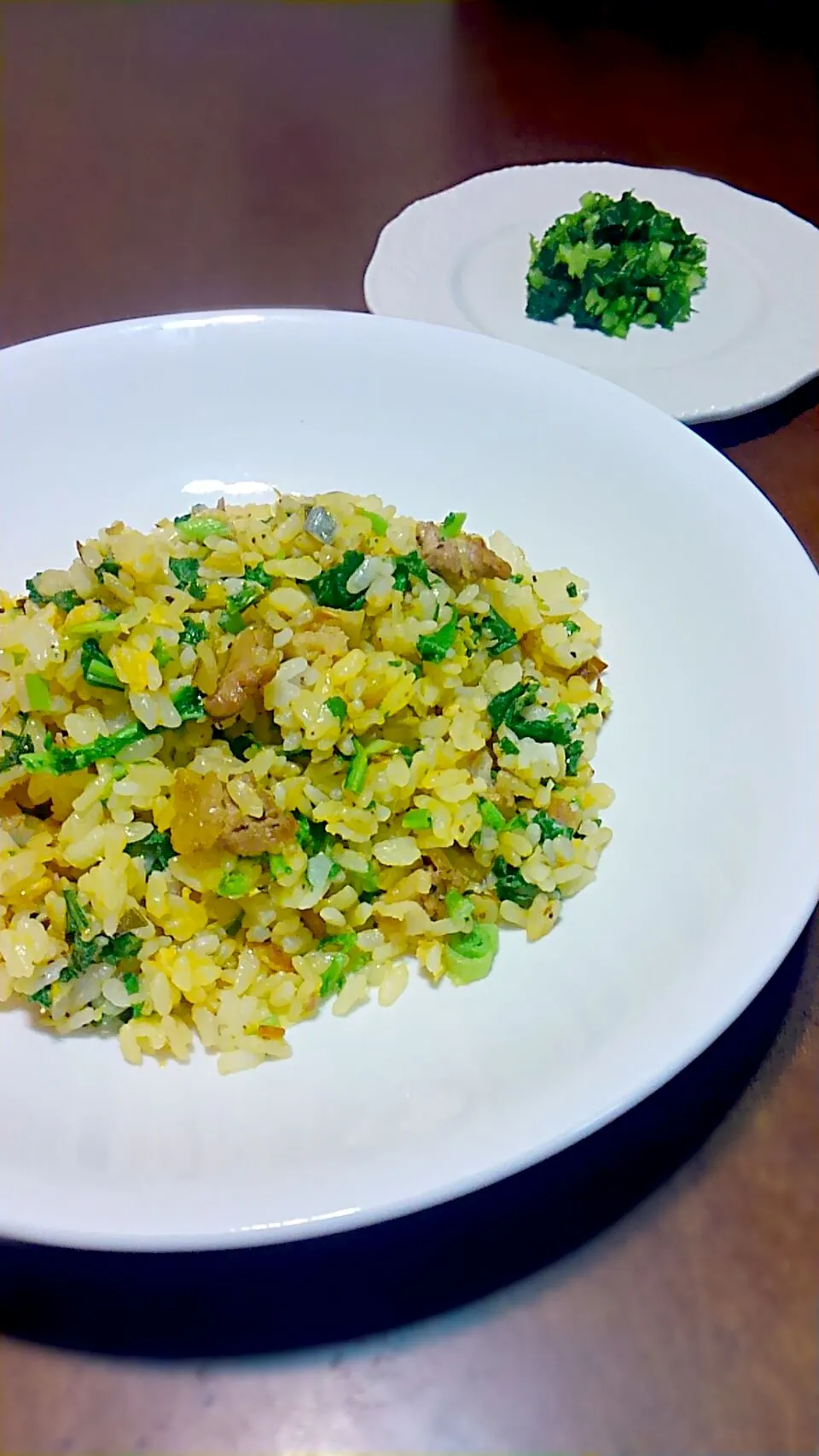 Snapdishの料理写真:中島菜の浅漬け焼き飯|プロフーモさん