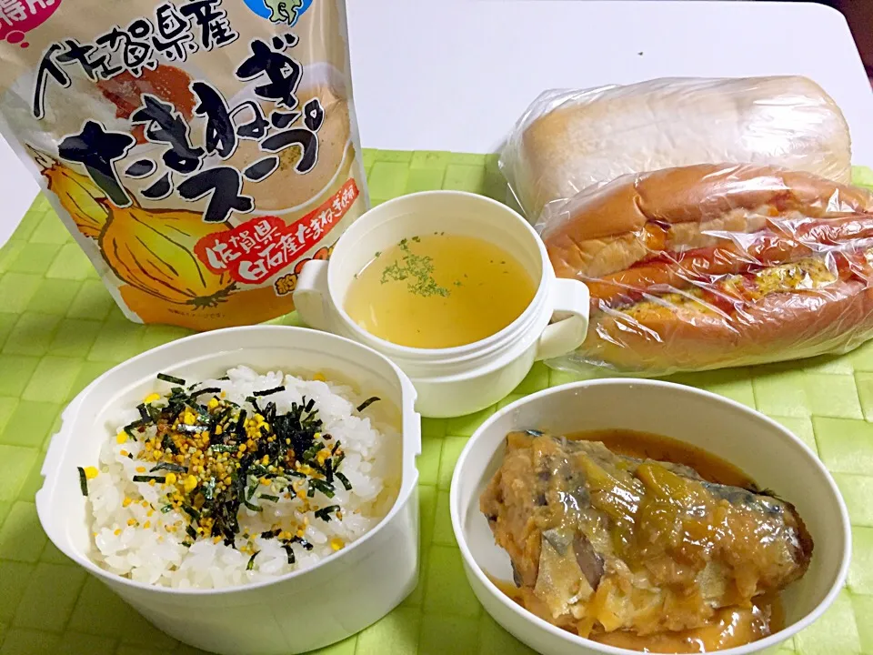 DK1🍱158日目02/01
玄海産鯖味噌煮
玉ねぎスープ|cocoaさん